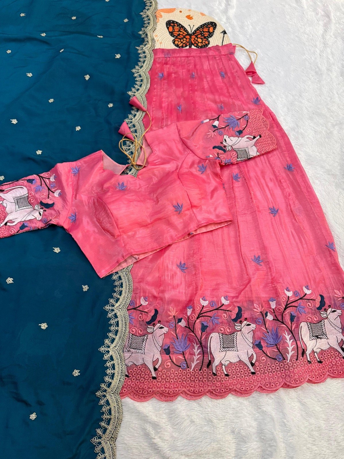 Poetic Dream Embroidered Halfsaree