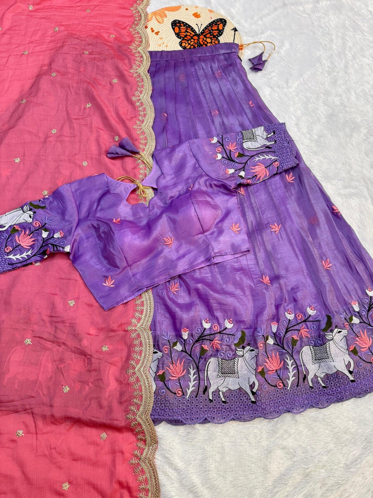 Poetic Dream Embroidered Halfsaree