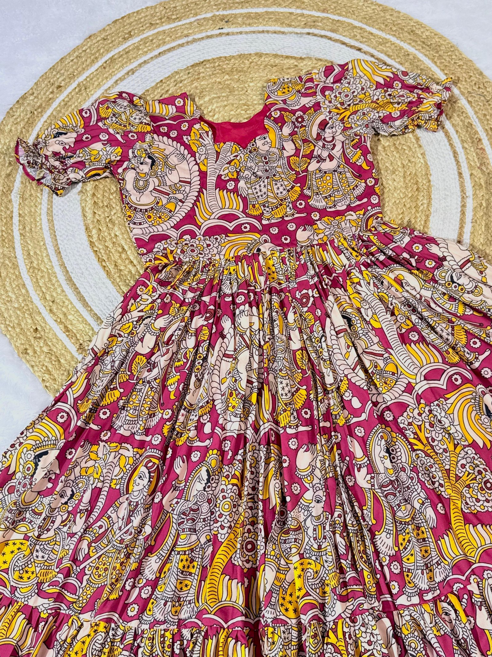 Women Printed Fit & Flare Maxi Dress