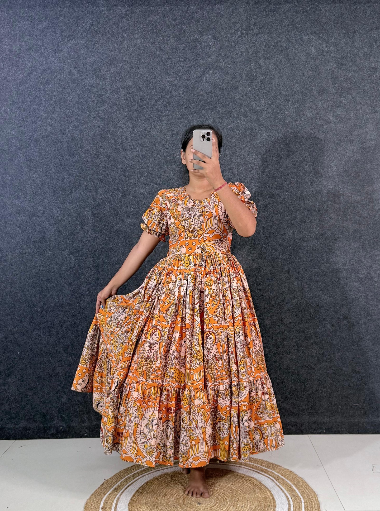Women Printed Fit & Flare Maxi Dress