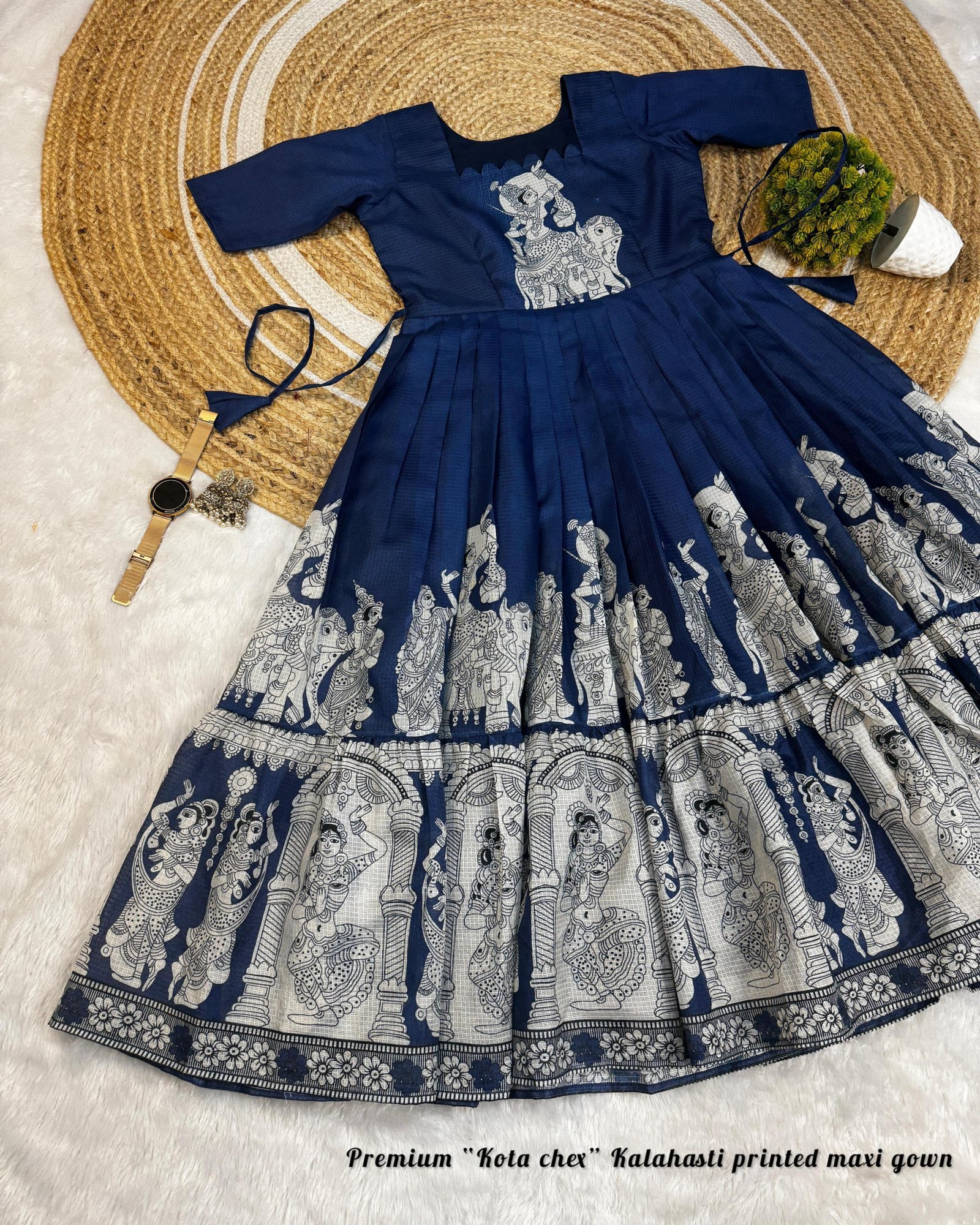 ANIKA - Kalam Kari Printed Maxi