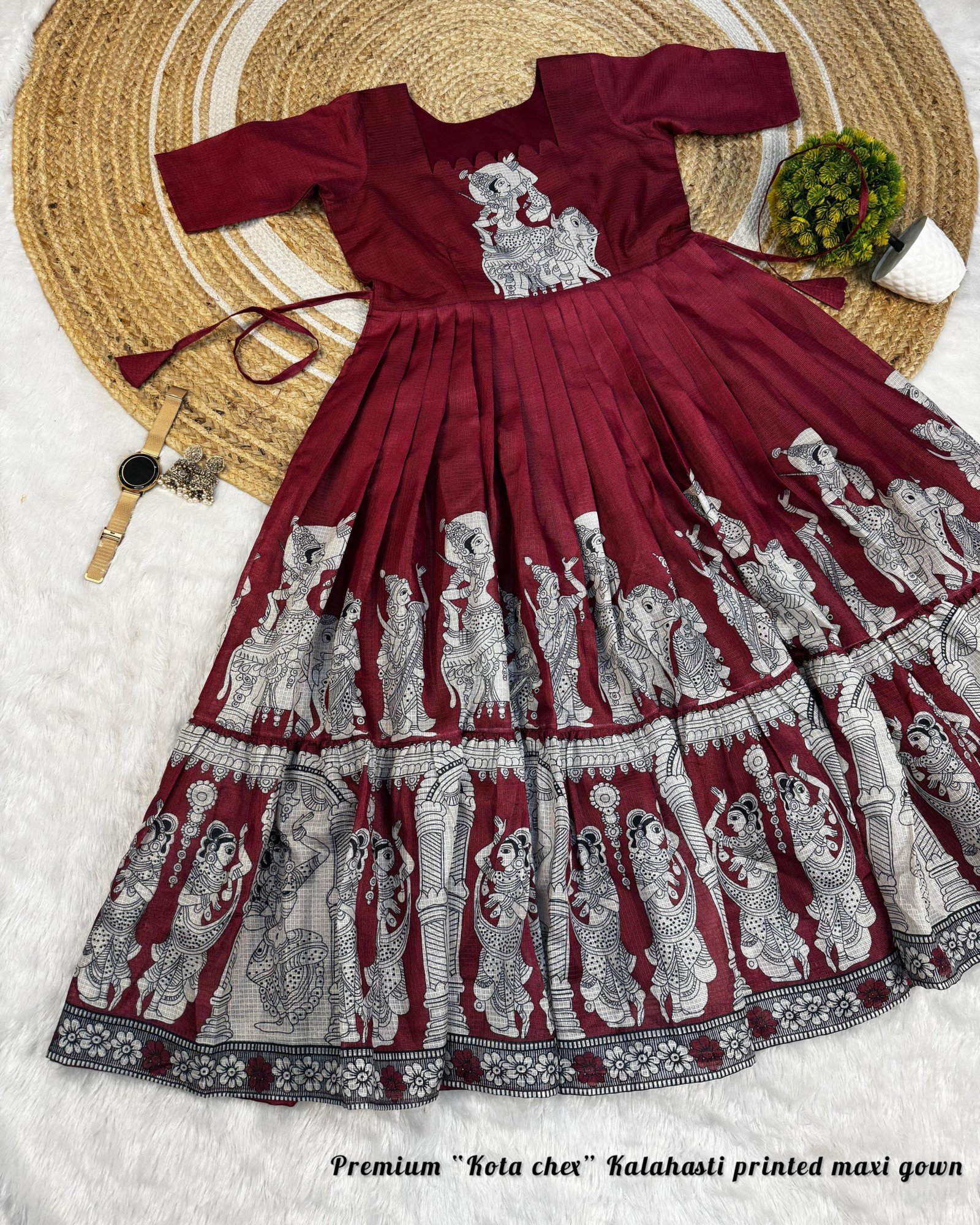 ANIKA - Kalam Kari Printed Maxi