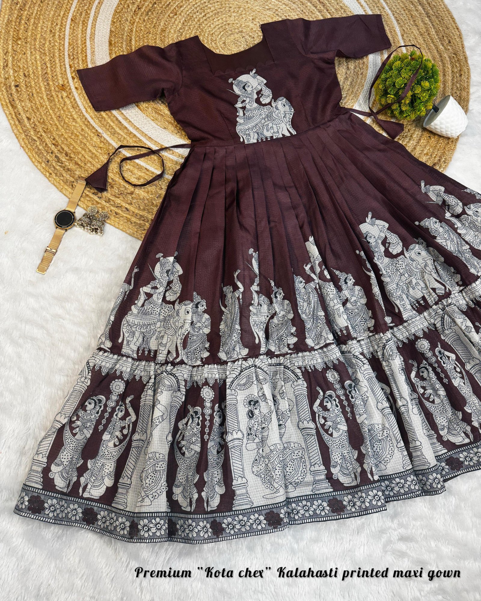 ANIKA - Kalam Kari Printed Maxi
