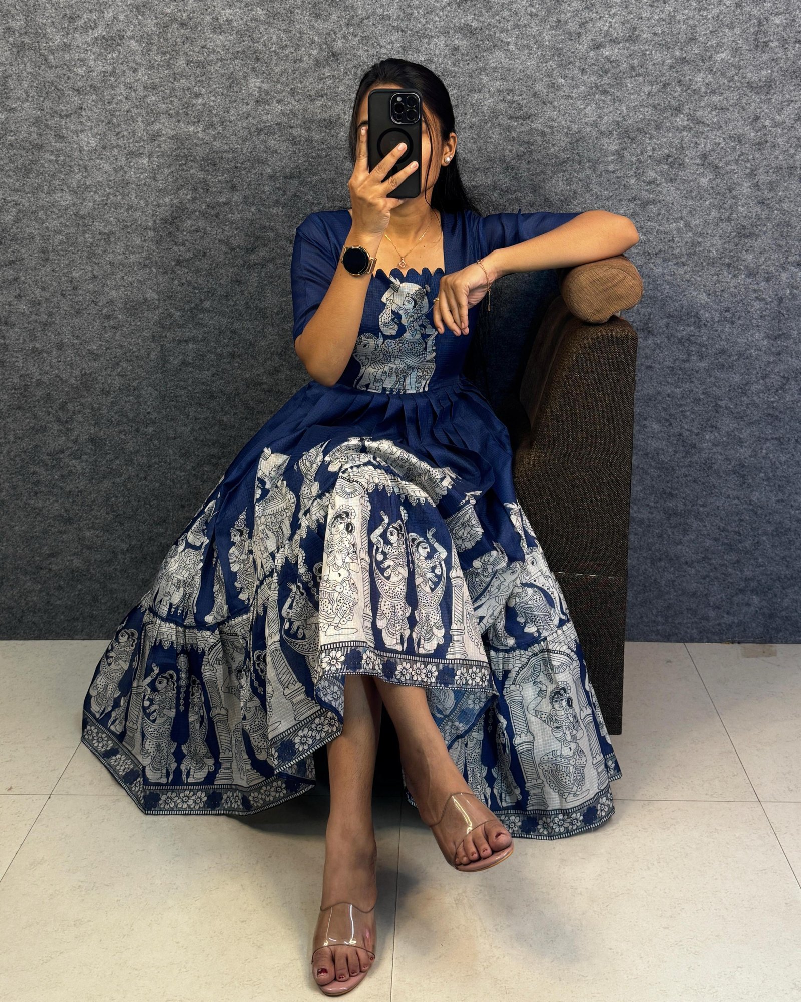 ANIKA - Kalam Kari Printed Maxi