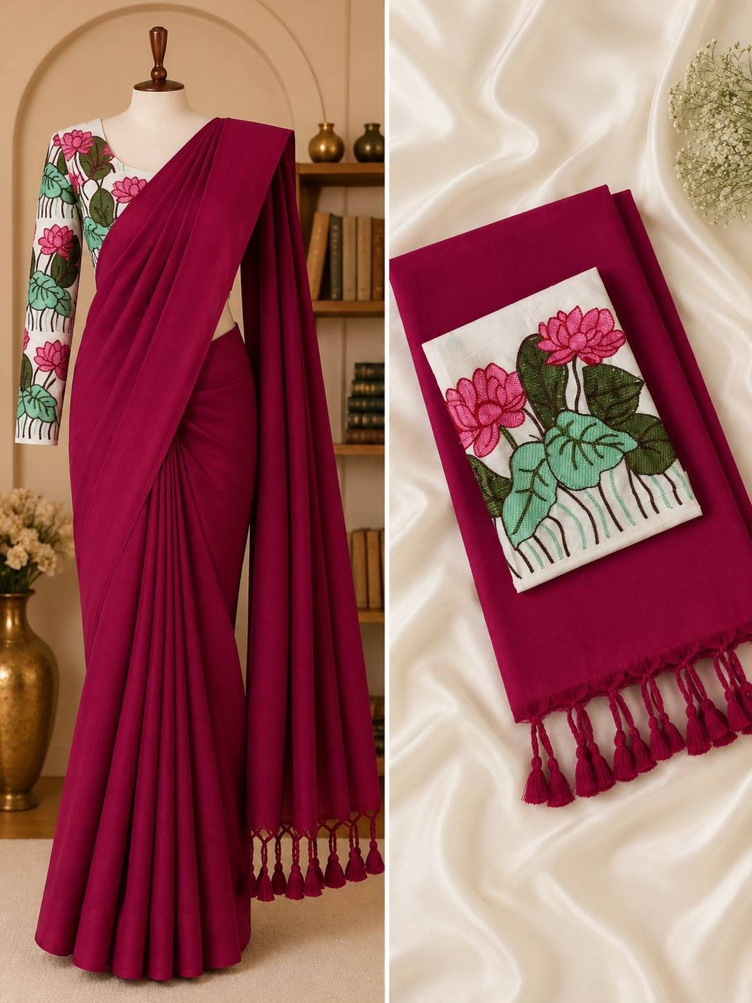 Premium Handloom Khadi Cotton Saree Collection
