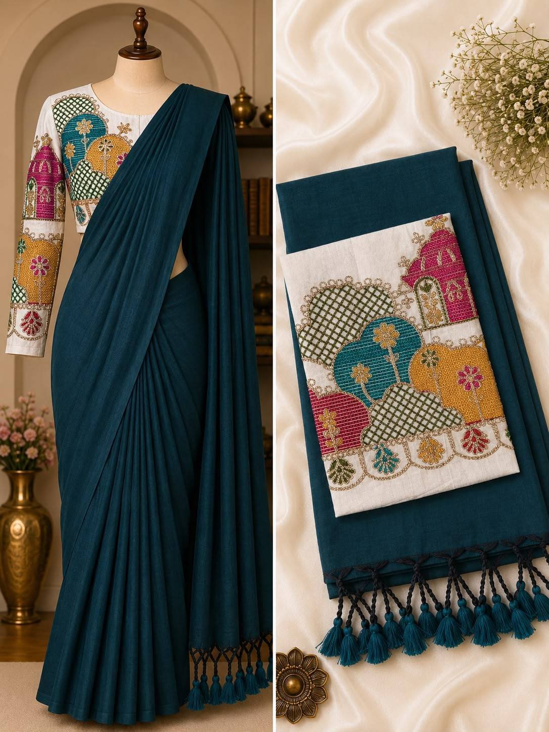 Premium Handloom Khadi Cotton Saree Collection
