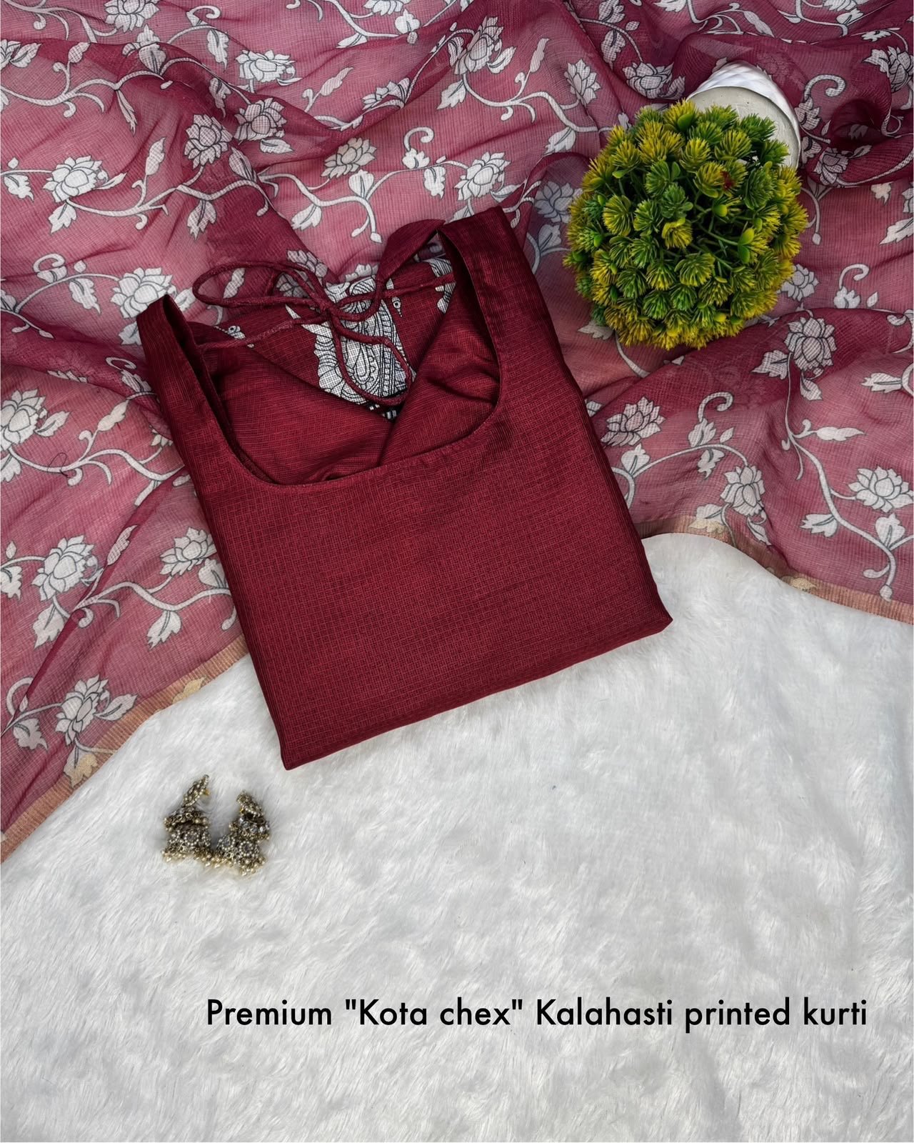 RISHIKA - Kalamkari Kurti with Dupatta set