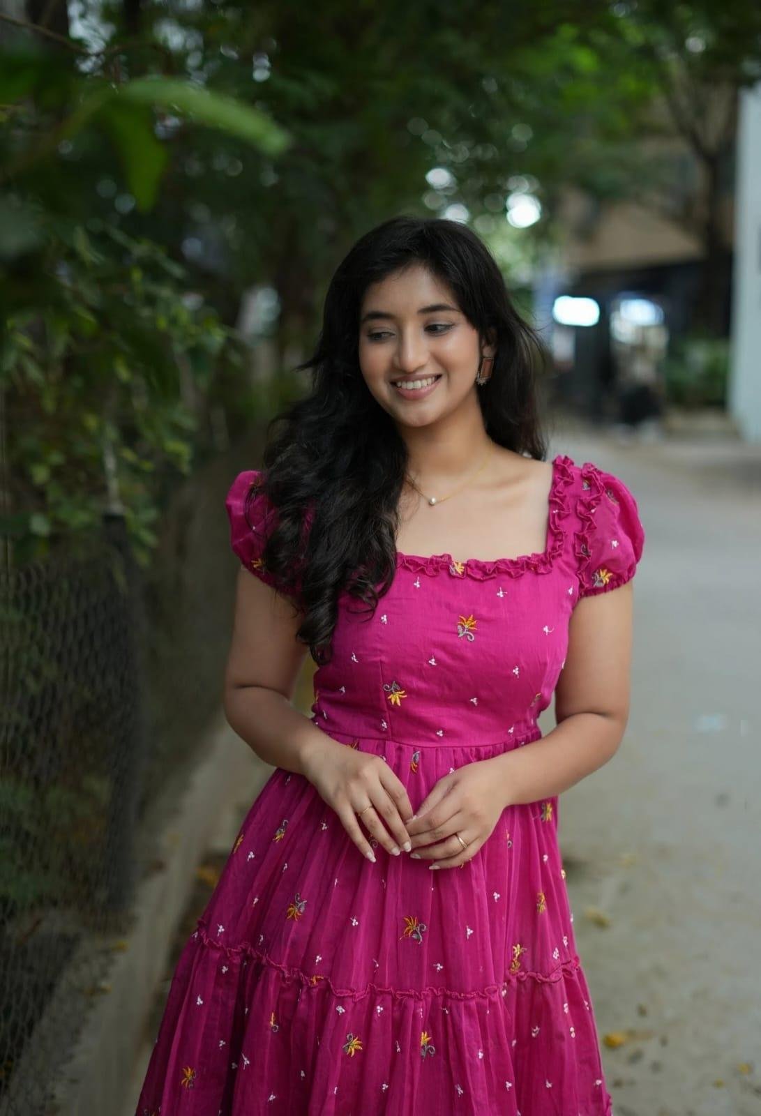 Pink Cotton Maxi