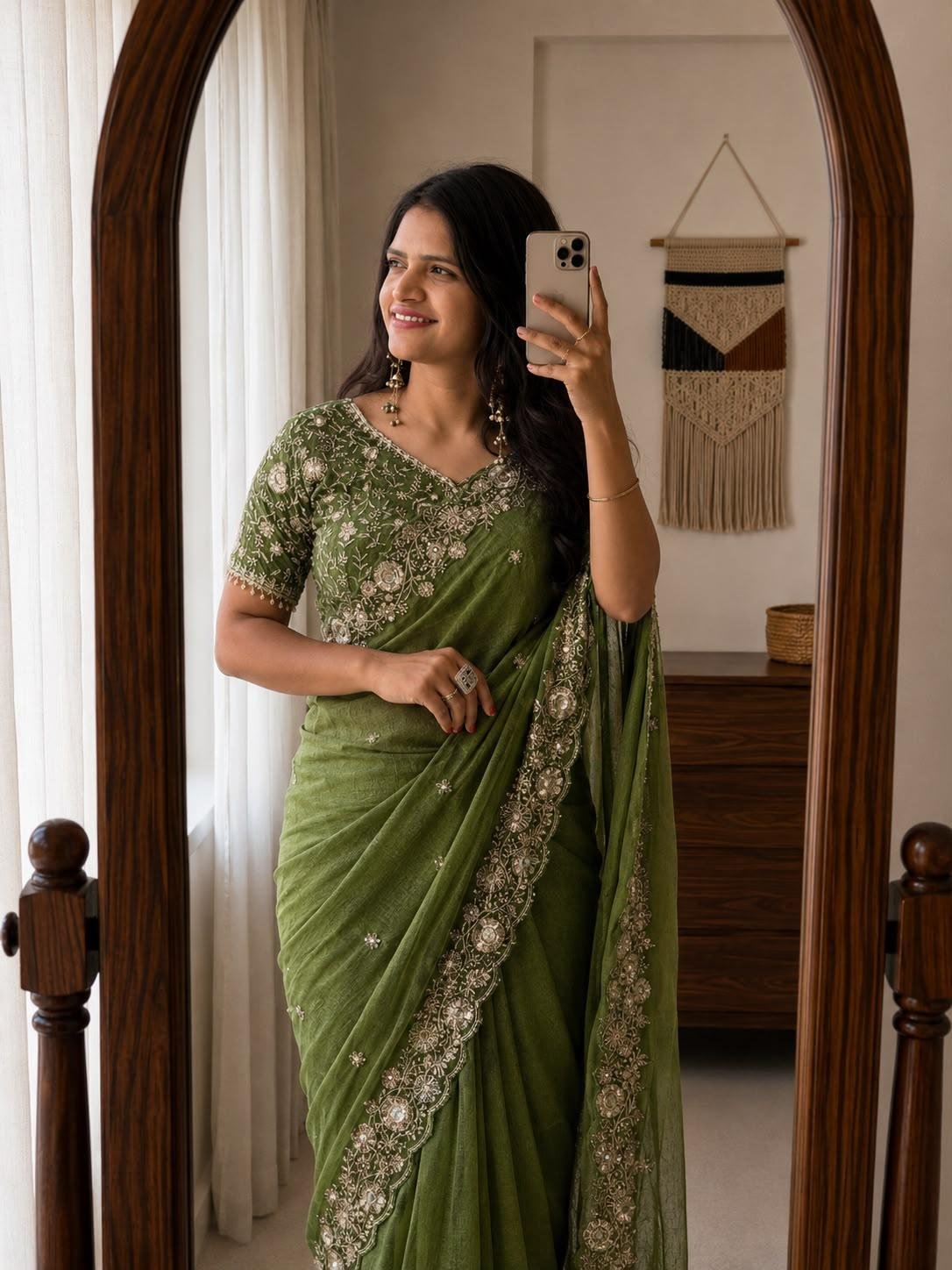 Designer Embroidered Saree