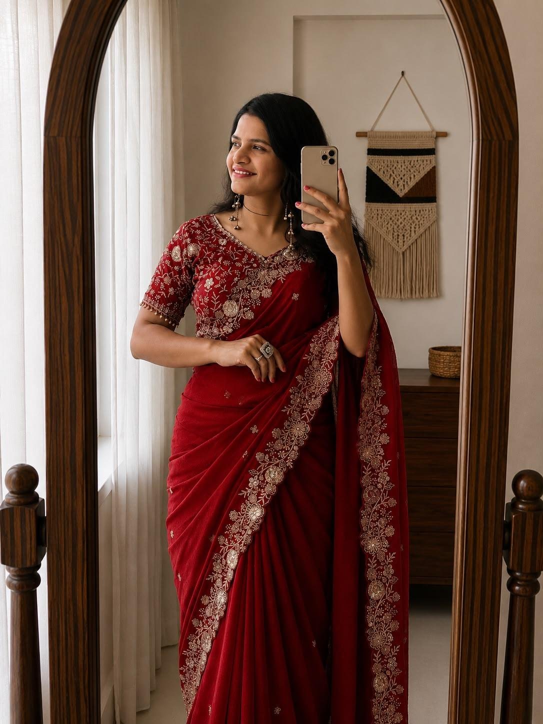 Designer Embroidered Saree