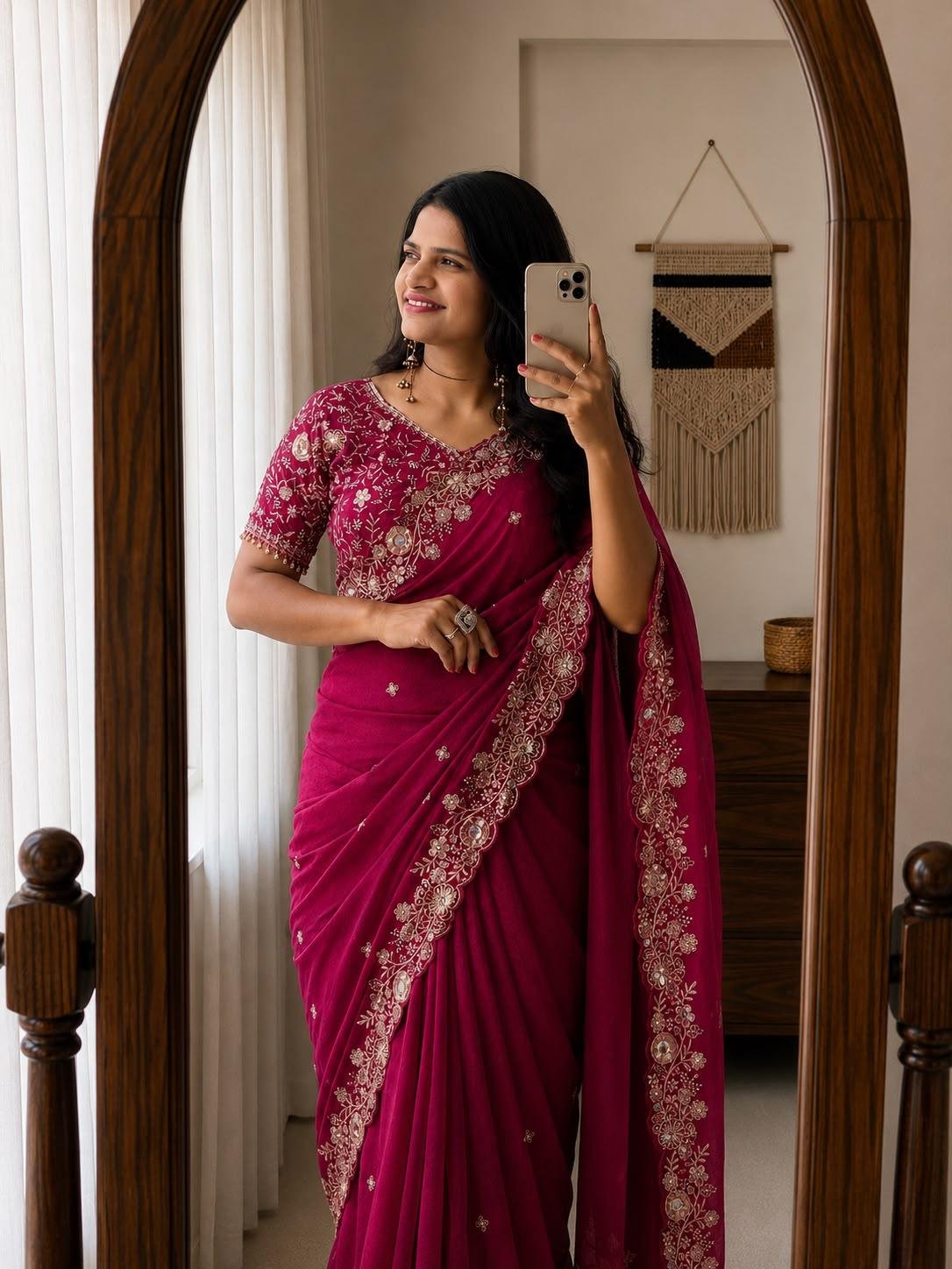 Designer Embroidered Saree