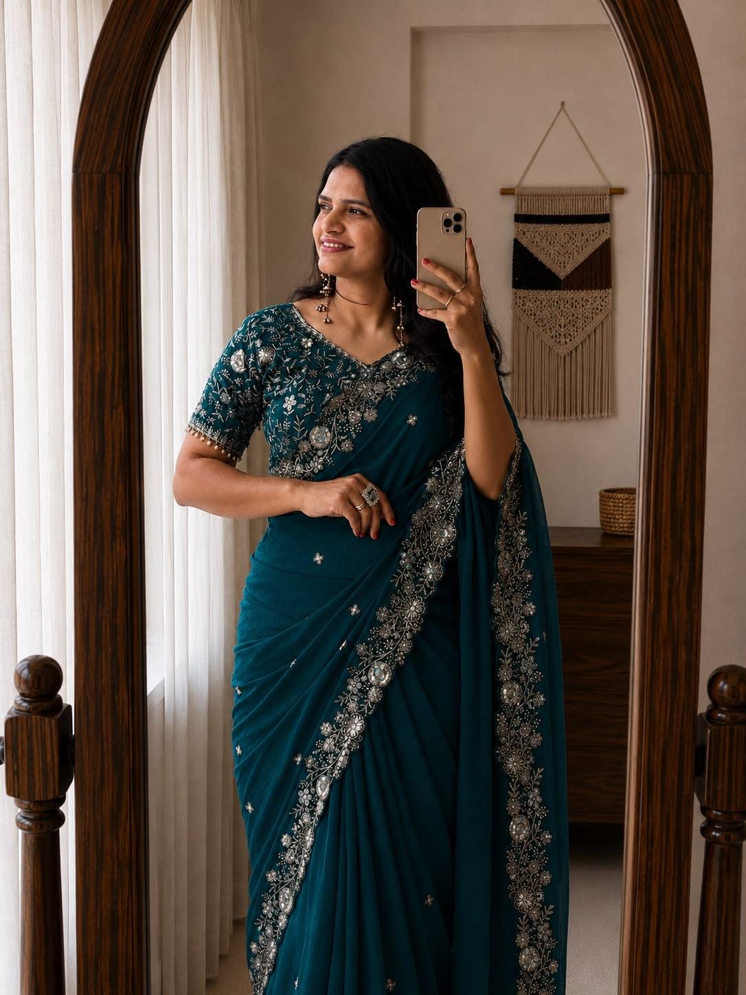 Designer Embroidered Saree