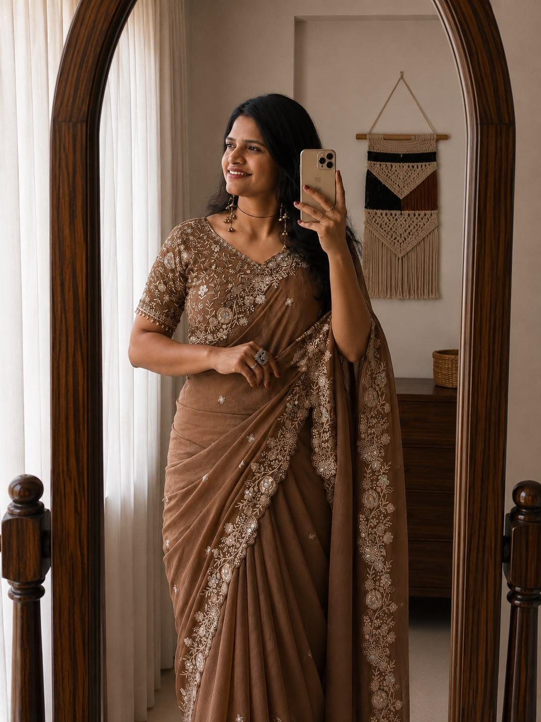 Designer Embroidered Saree