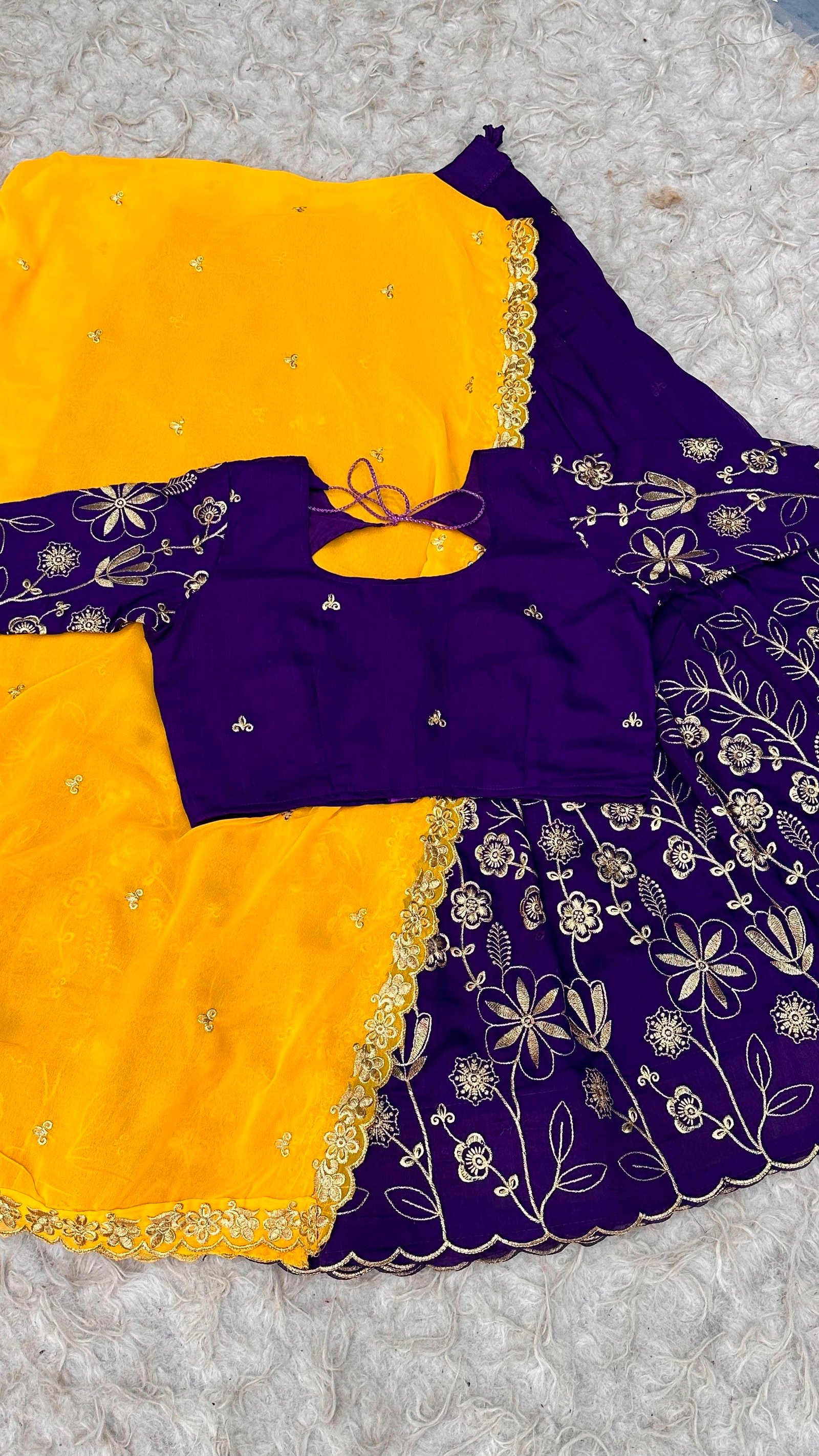 Blooming Half Saree