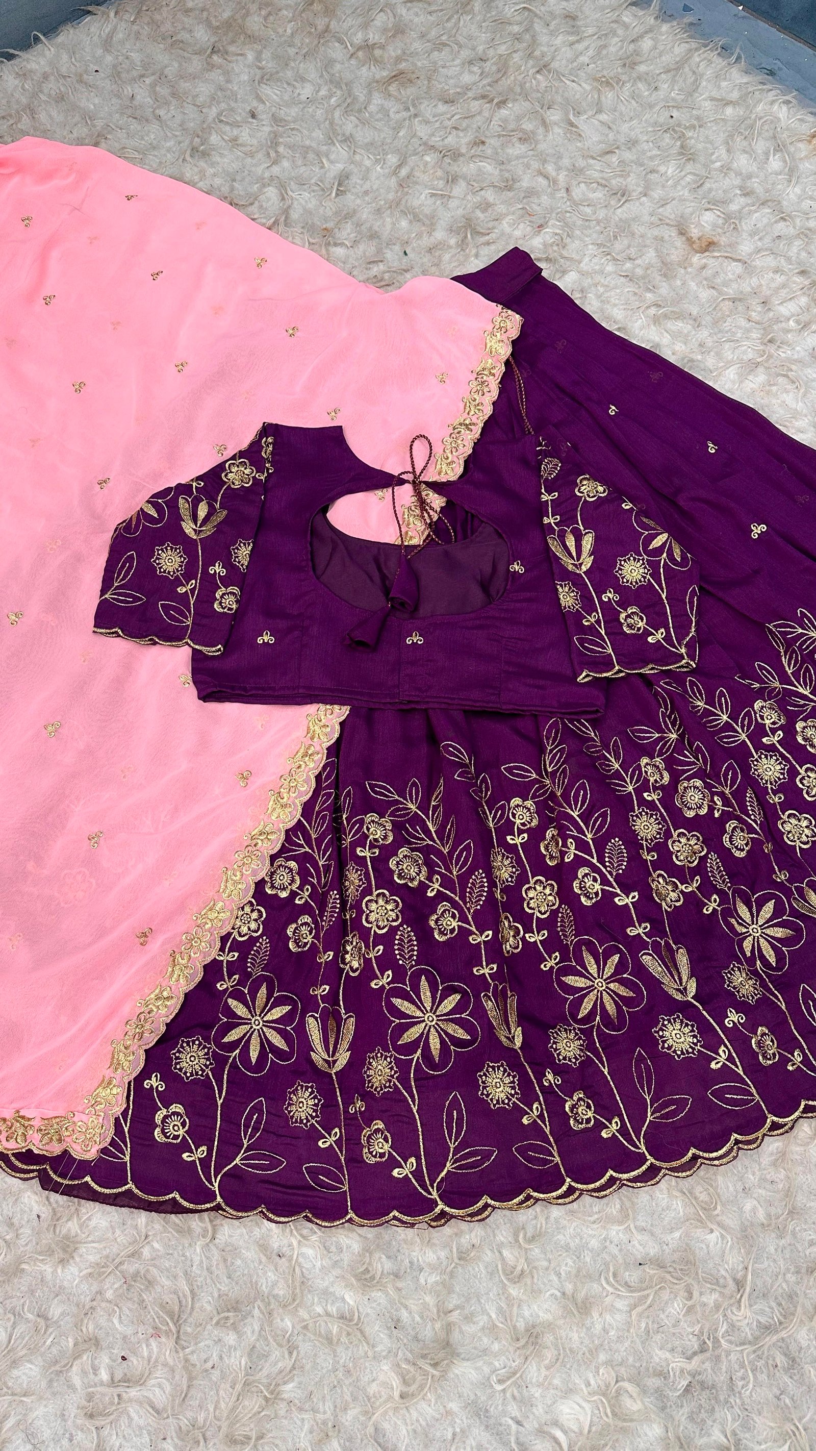 Blooming Half Saree