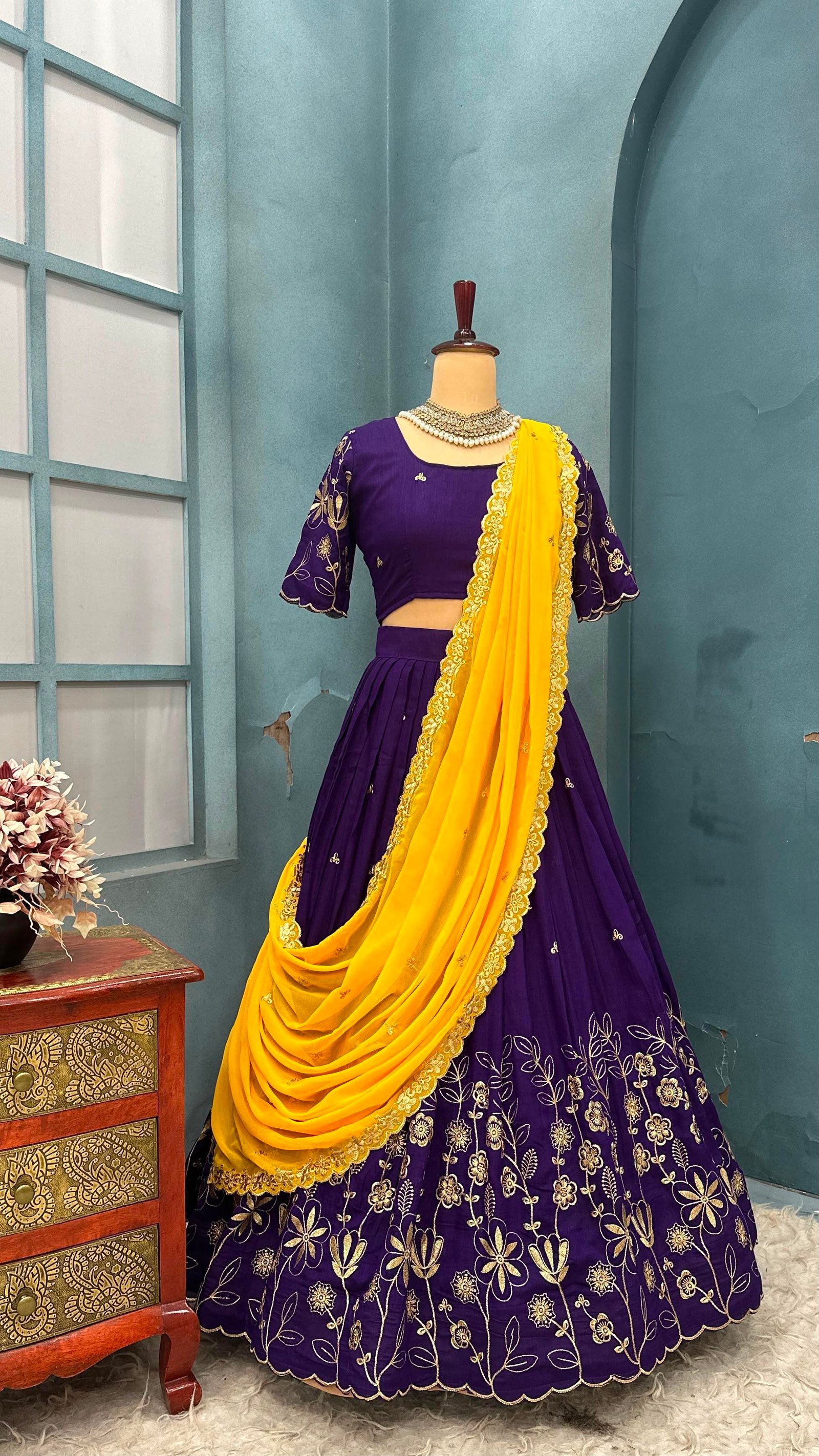 Blooming Half Saree
