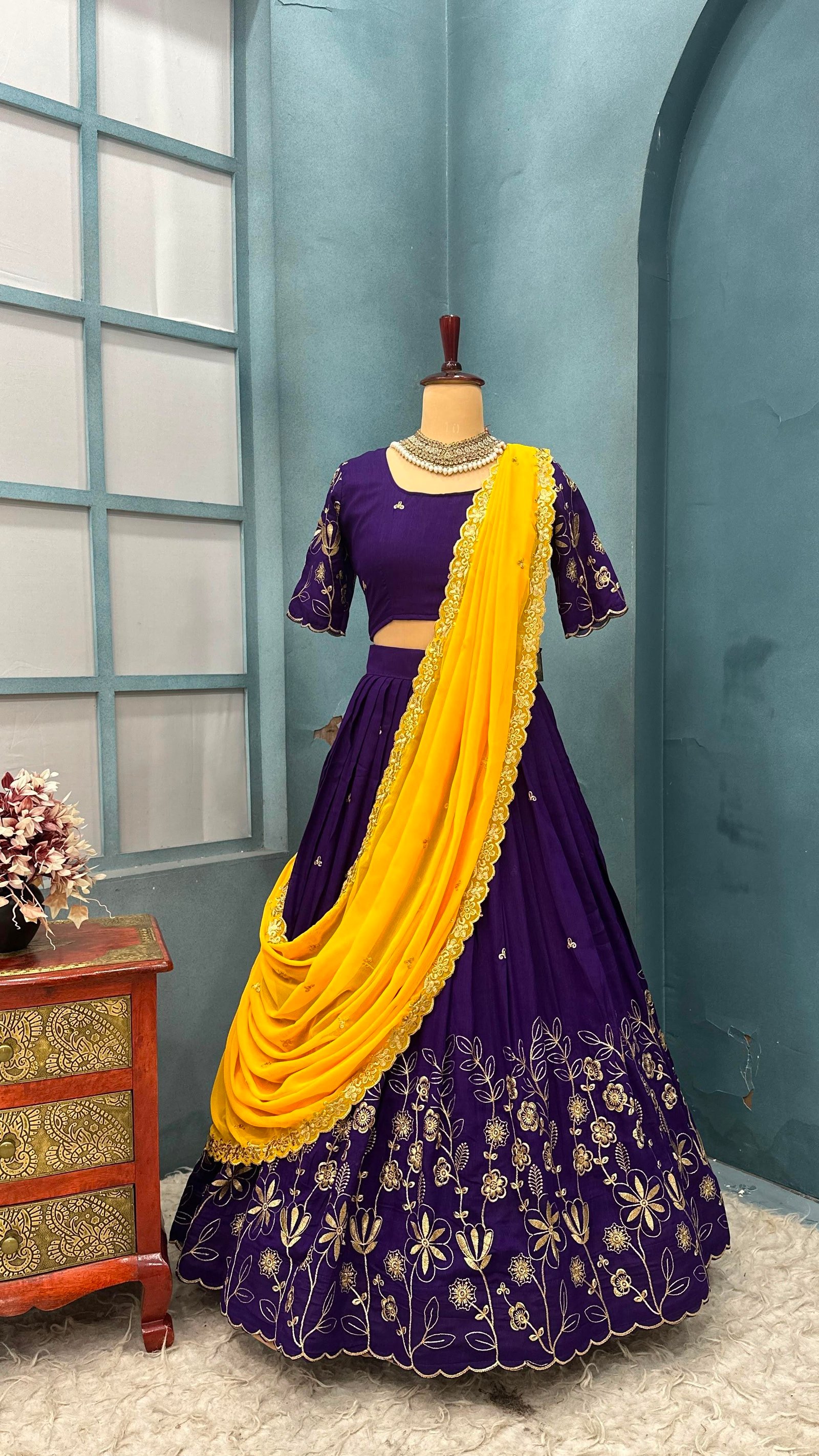 Blooming Half Saree