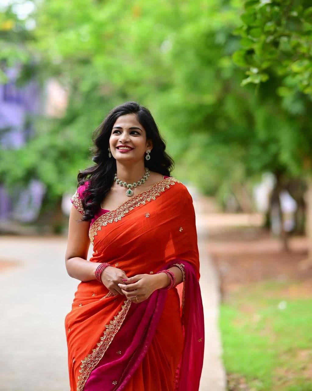 One Day Offer Sale - Dual tone saree💥