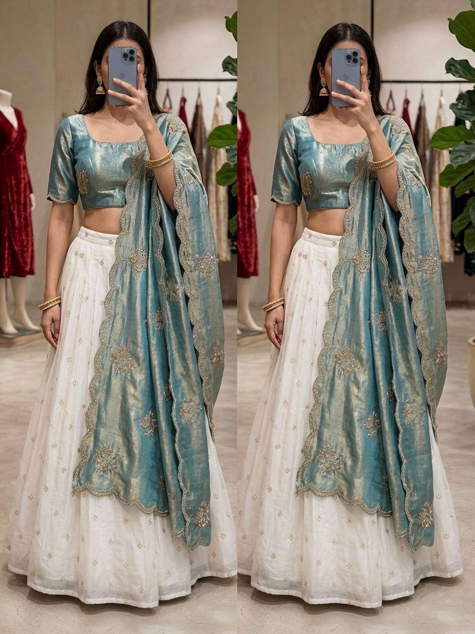 Onam series - Stitched Ready to wear halfsarees