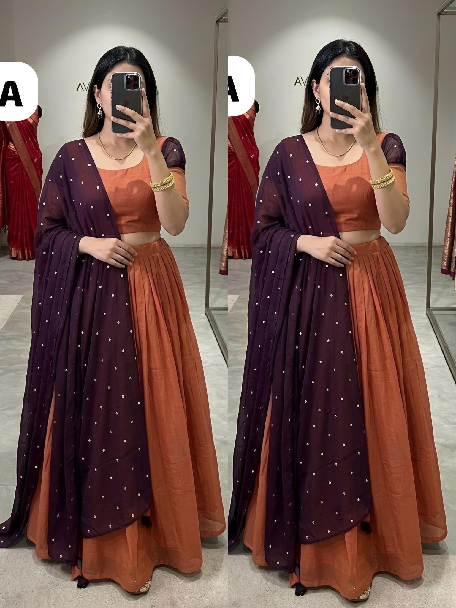 Onam series - Stitched Ready to wear halfsarees