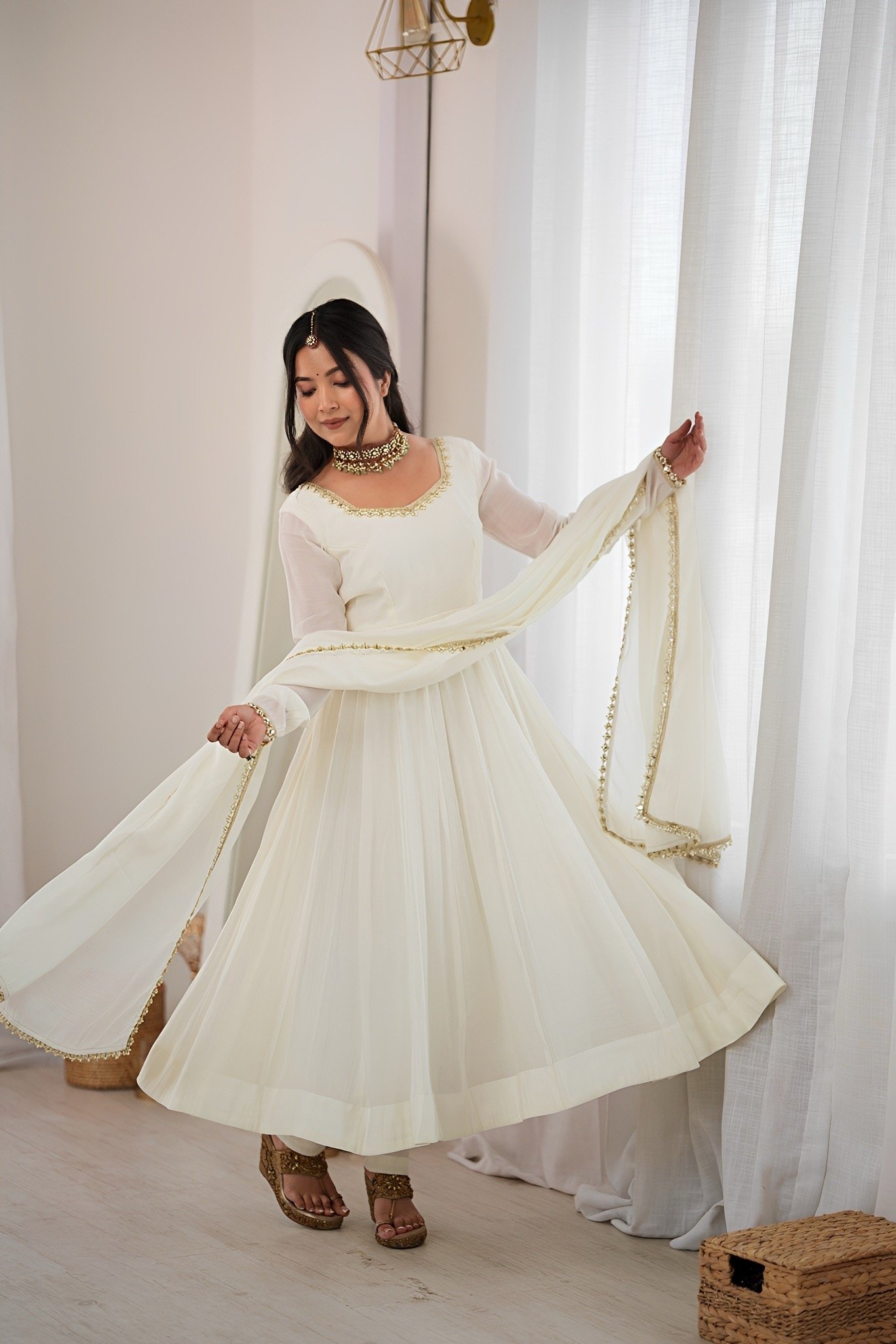 Angel - Designer Gown sets with pant dupatta