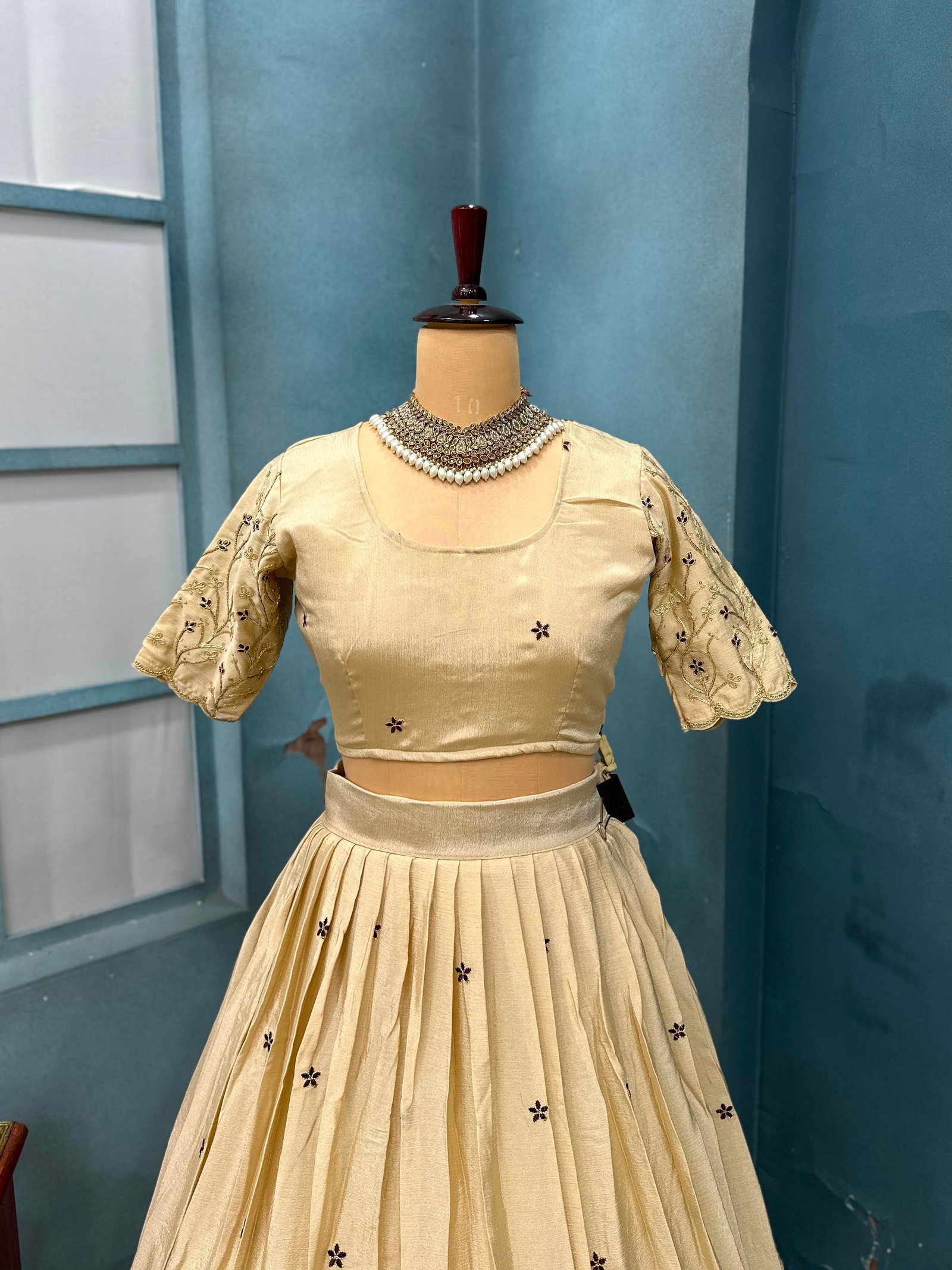 Onam special Creamy white Lehengas