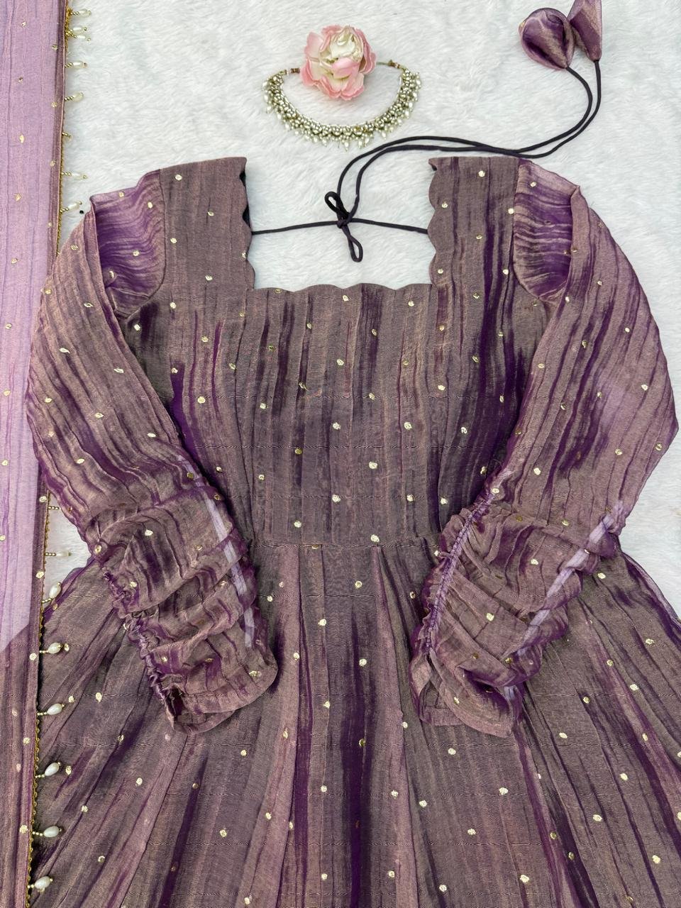 Purple Dream 💜Anarkali Bottom with Dupatta